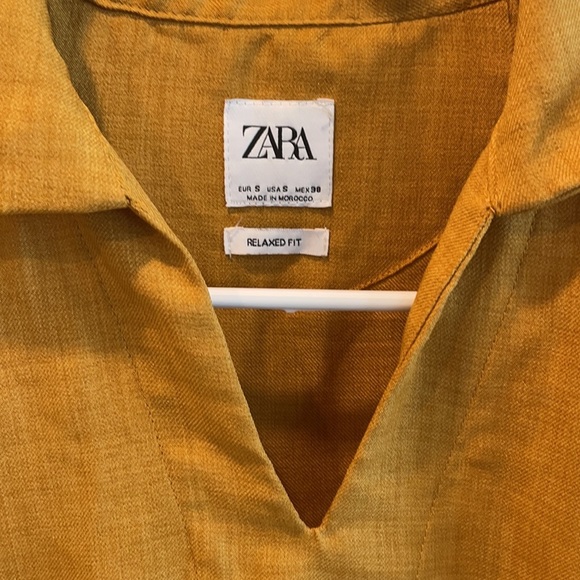 Zara relaxed fit top, mustard, pullover size s - Picture 2 of 6